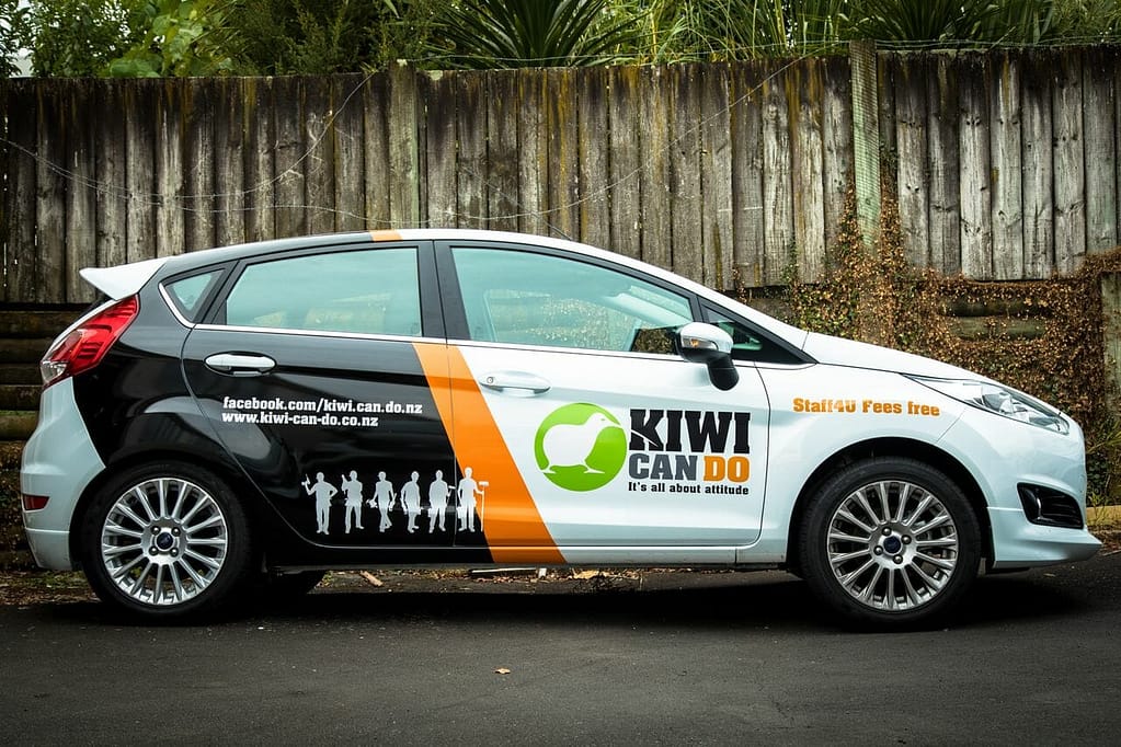 Kiwi Can Do Auckland Fleet 6 copy - Wrap Innovations - Car Wrap, Blackout, Window Tinting Specialist Wellington