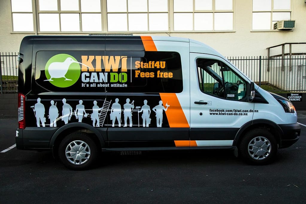kiwi can do transit 12 copy - Wrap Innovations - Car Wrap, Blackout, Window Tinting Specialist Wellington