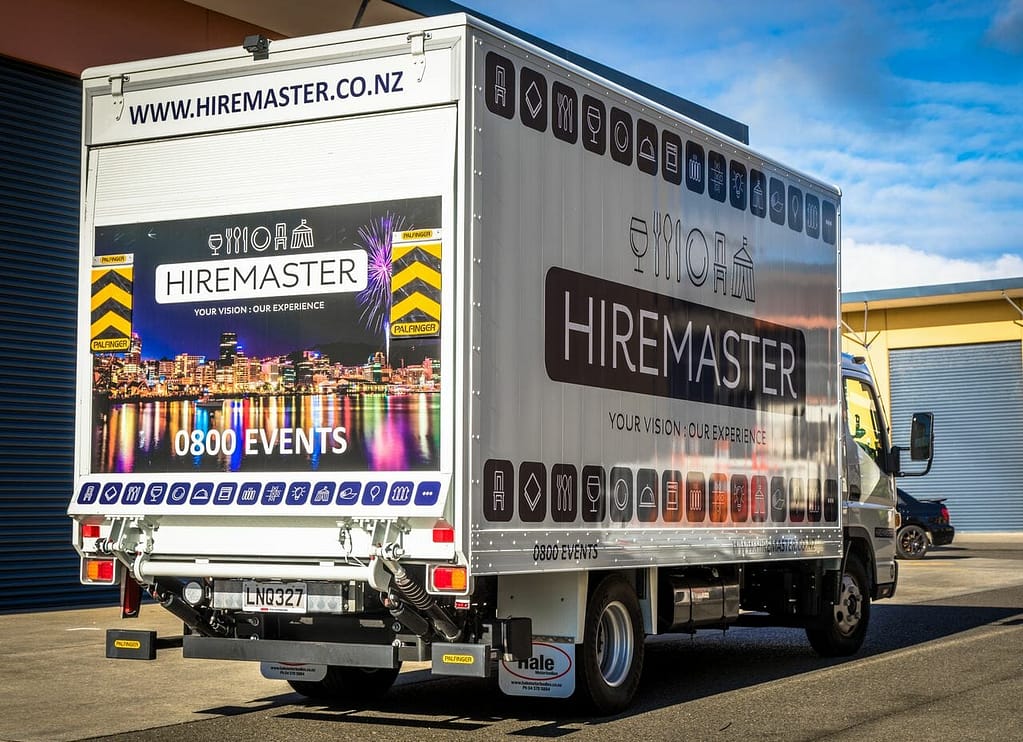 HireMaster Fuzo truck 1 B1 3 copy - Wrap Innovations - Car Wrap, Blackout, Window Tinting Specialist Wellington